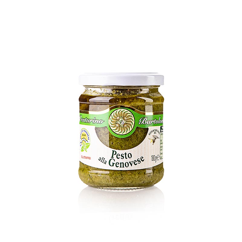 Pesto alla genovese, salsa al basilico, Venturino - 180 g - Bicchiere