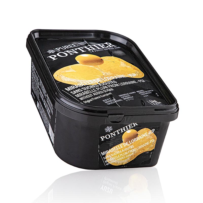 Puree de Mirabelle de Lorraine Ponthier, sans sucre - 1kg - Coque PE