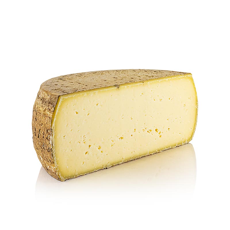 Deichkase EDEL, formaggio a pasta dura, mezza ruota, Hof Backensholz, biologico - circa 3,25kg - vuoto