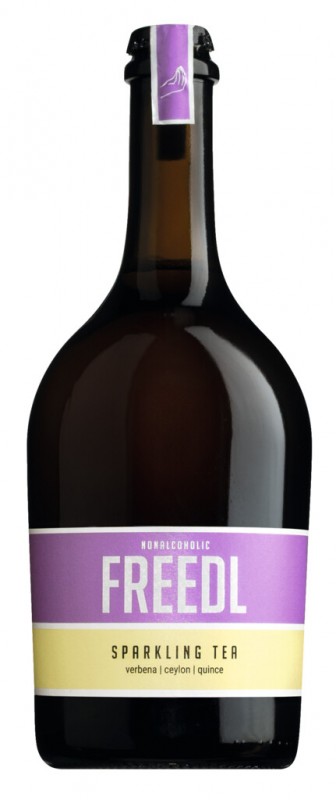 Freedl Sparkling Tea, Kohlensäurehaltiges Getränk auf Teebasis, Freedl - 0,75 l - Flasche