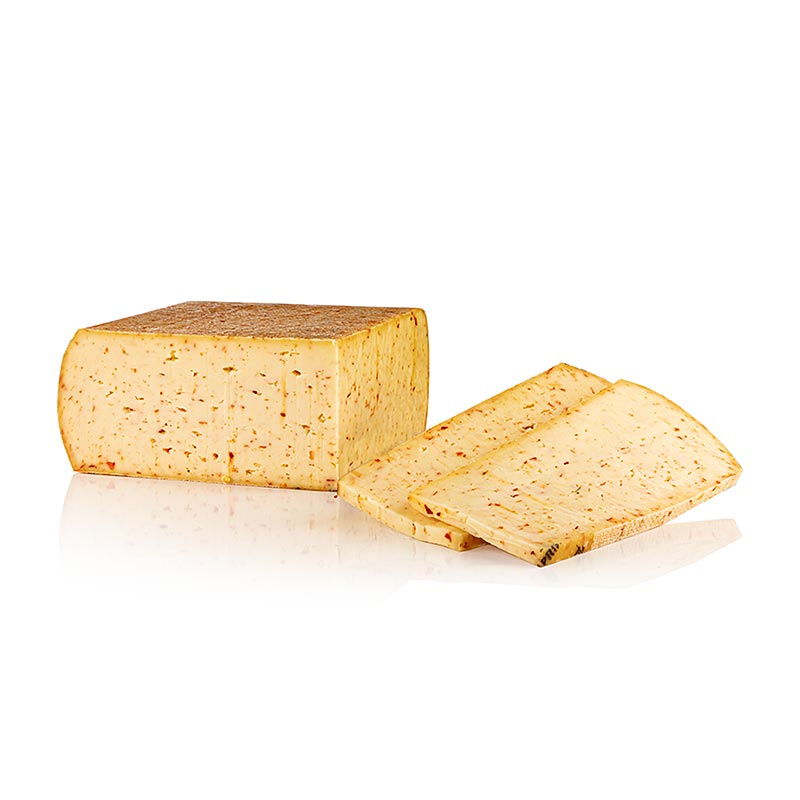 Raclette Paprika, Swiss cheese, quarter loaf - approx. 1.6 kg - film