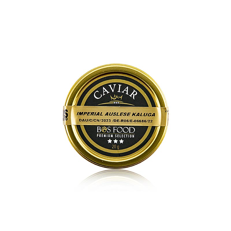 Caviar de selection imperiale Kaluga (Huso dauricus) - 20g - peut