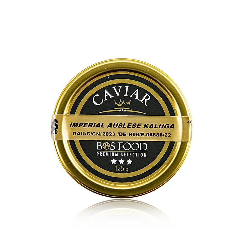 Caviar de selecao imperial Kaluga (Huso dauricus) - 125g - pode