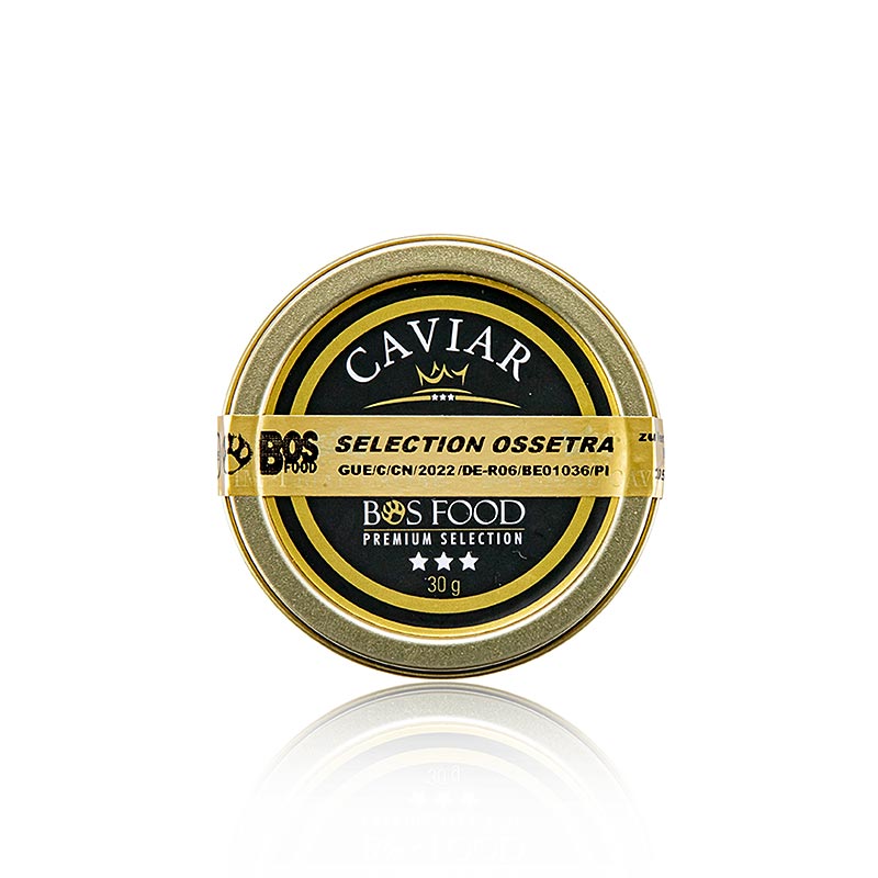 Selecao de caviar Ossetra (Acipenser gueldenstaedtii) - 30g - pode