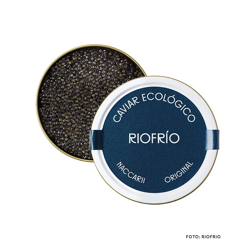 Riofrio Caviar Classique, Naccarii, CAVIAR STUR, BIOLOGIQUE - 100g - peut