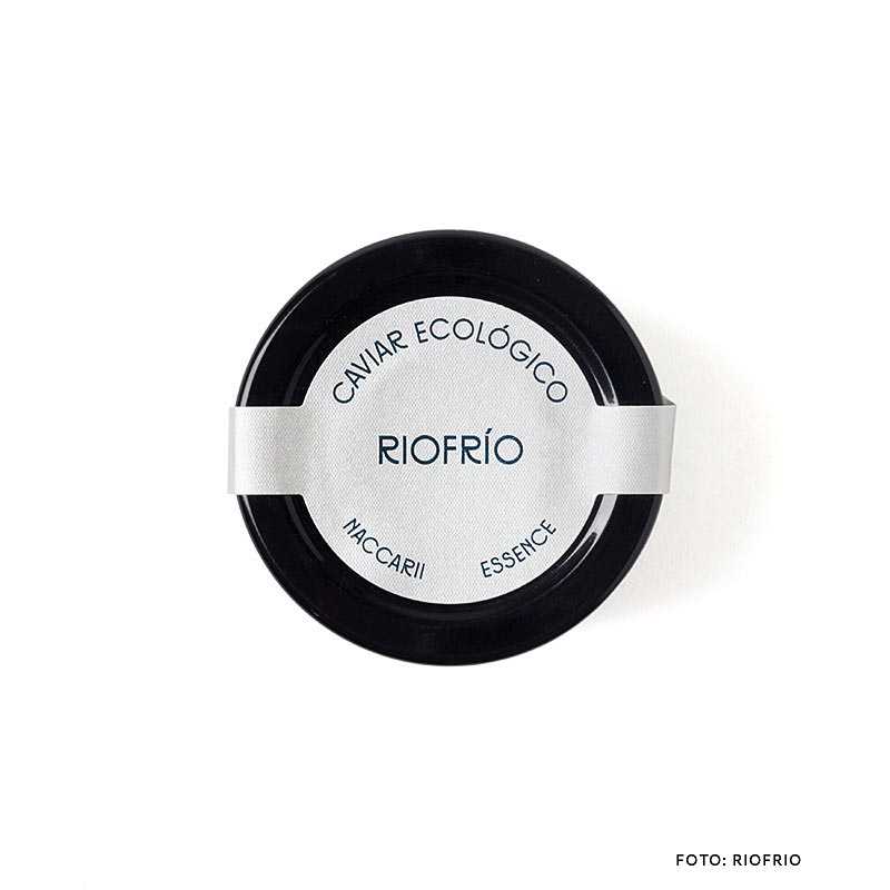 Riofrio Caviar Essence, grain size over 3mm, Naccarii, STURGEON CAVIAR, ORGANIC - 30 g - Glass