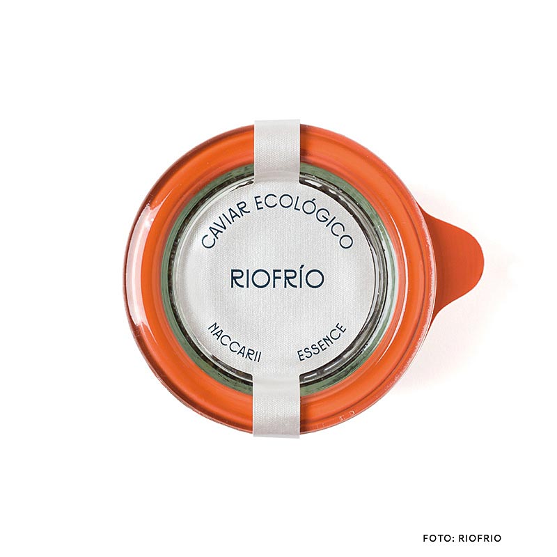 Riofrio Caviar Essence, grain size over 3mm, Naccarii, STURGEON CAVIAR, ORGANIC - 50 g - Glass