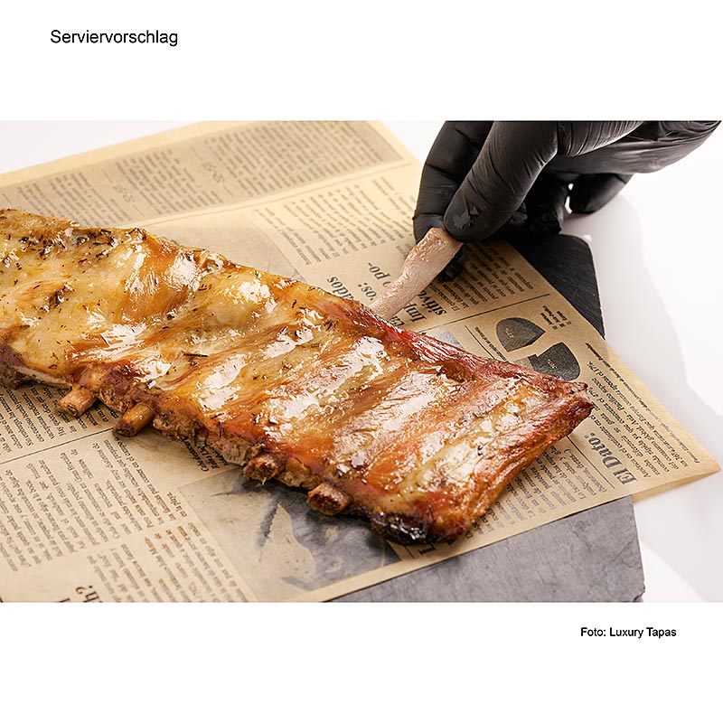 Sous Vide Pork Ribs, with Herbs, Luxury Tapas - approx. 550 g - vacuum