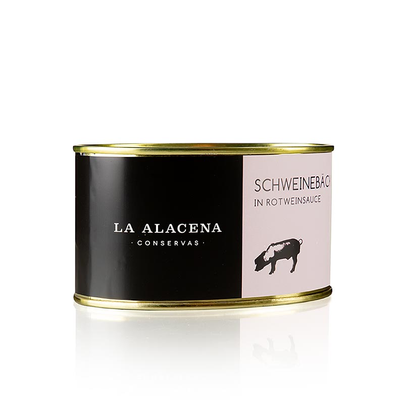 Carrillada de Cerdo - svinekinder i roedvinssauce, La Alacena - 480 g - kan