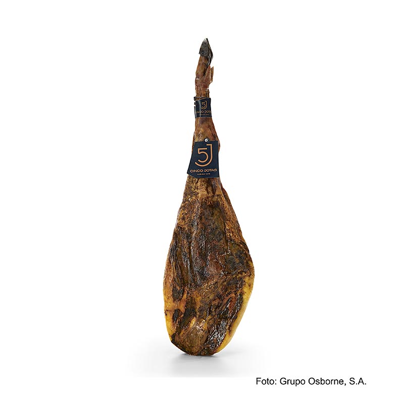 Cinco Jotas - 100% eikelgevoede Iberico PALETA-ham, heel, met bot - ca. 6 kg - Karton