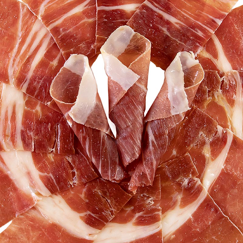 Jamon Serrano Gran Reserva, vahintaan 24 kuukautta, kinkku (Duroc), viipaloitu - 100g - tyhjio