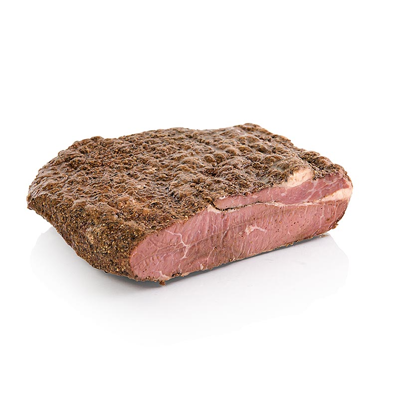 Originele Amerikaanse Pastrami New York - warm gerookte borst - ongeveer 2 kg - VacuÃ¼m