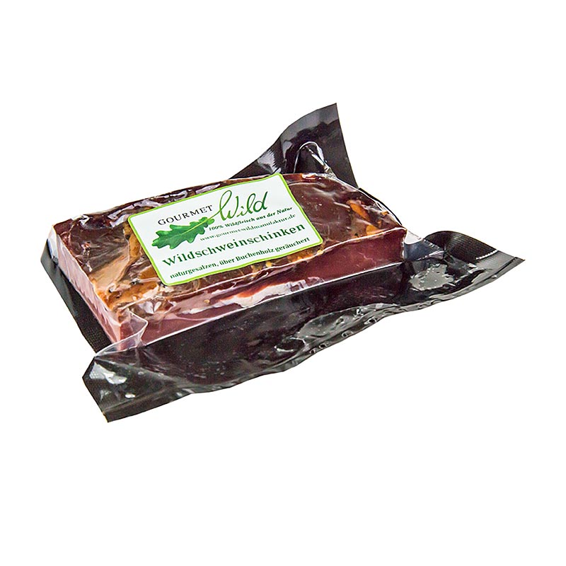 Wild boar ham, gourmet game - about 200 g - vacuum