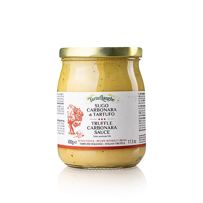 Tartuflanghe - Carbonara Sauce, mit Sommertrüffel - 490 g - Glas