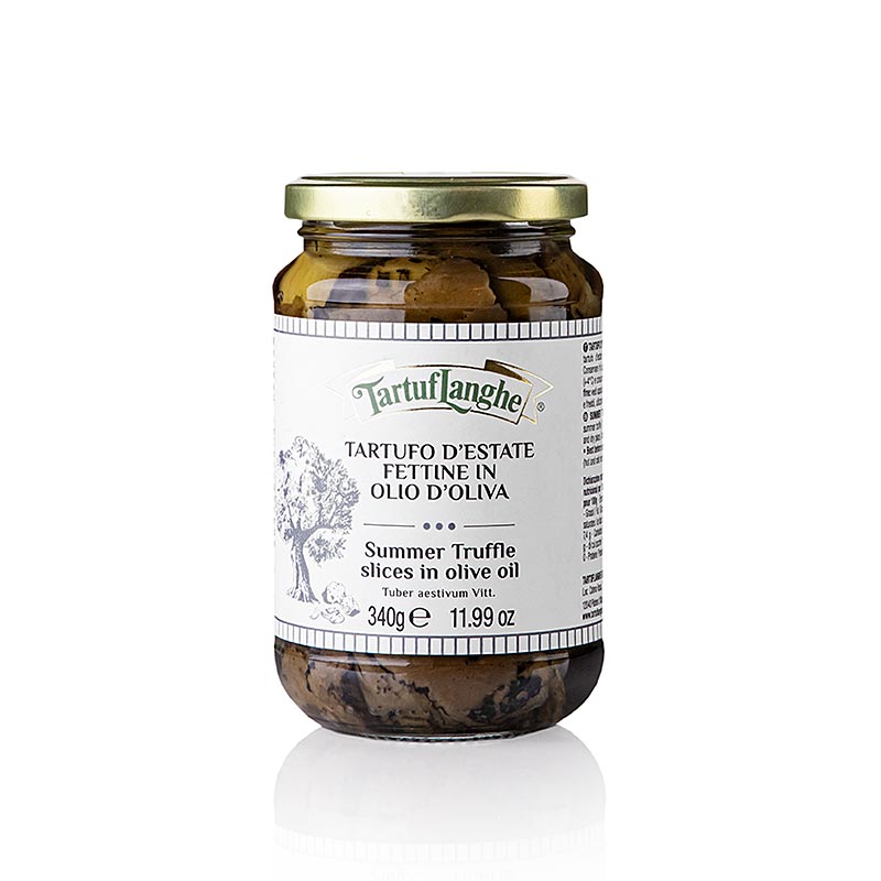 TARTUFLANGHE Truffe d`ete en tranches, a l`huile d`olive - 340g - Verre