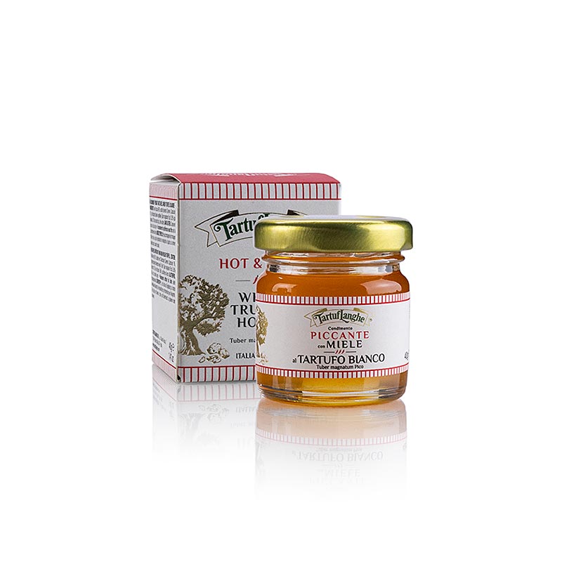 TARTUFLANGHE Acacia honey Picante, with chili and white truffle - 40 g - Glass