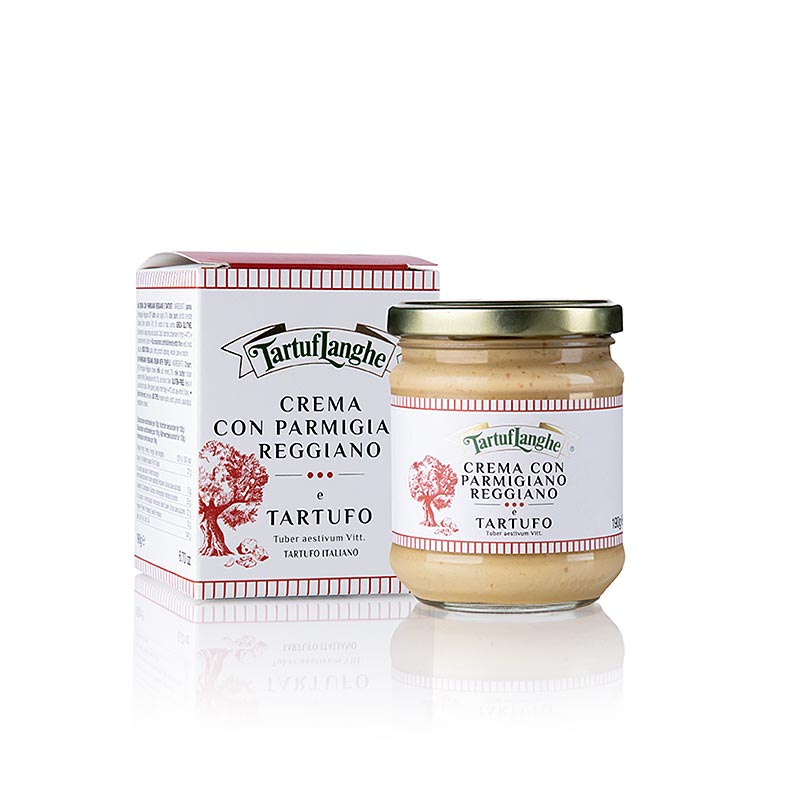 TARTUFLANGHE Crema con Parmigiano Reggiano, Parmesan sauce with summer truffle - 190 g - Glass