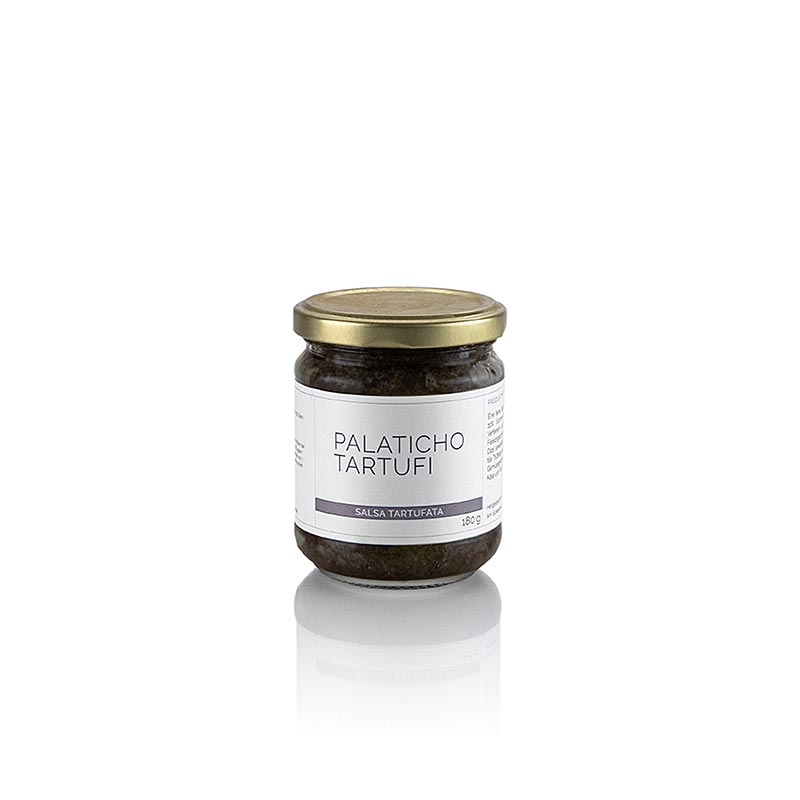 Sauce Salsa Tartufata aux truffes, avec 10% de truffes d`été, Palaticho Tartufi - 180g - verre