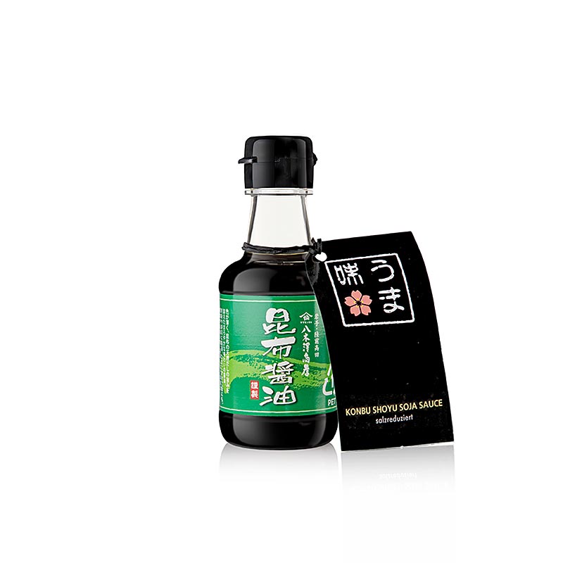 Salsa di soia Konbu Shoyu - sale ridotto, Yagisawa Giappone - 150 ml - Bicchiere