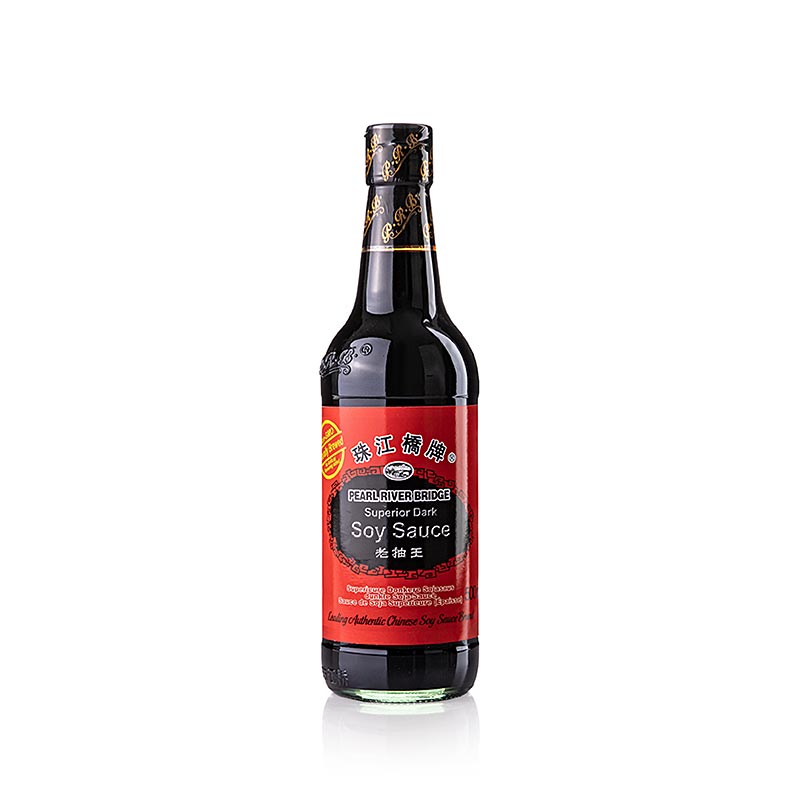 Superior Dark Soy Sauce (dunkle Sojasauce), Pearl River Bridge - 500 ml - Flasche