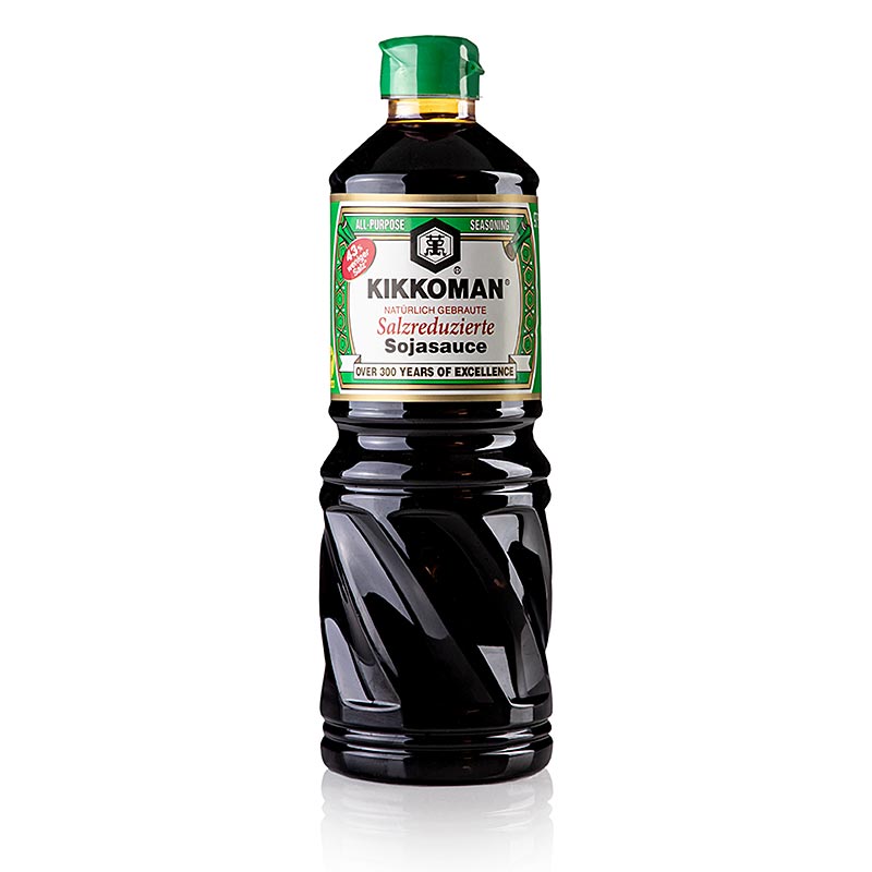 Genen-Soja-Sauce, Shoyu, salzreduziert, Kikkoman, Japan - 975 ml - Pe-flasche