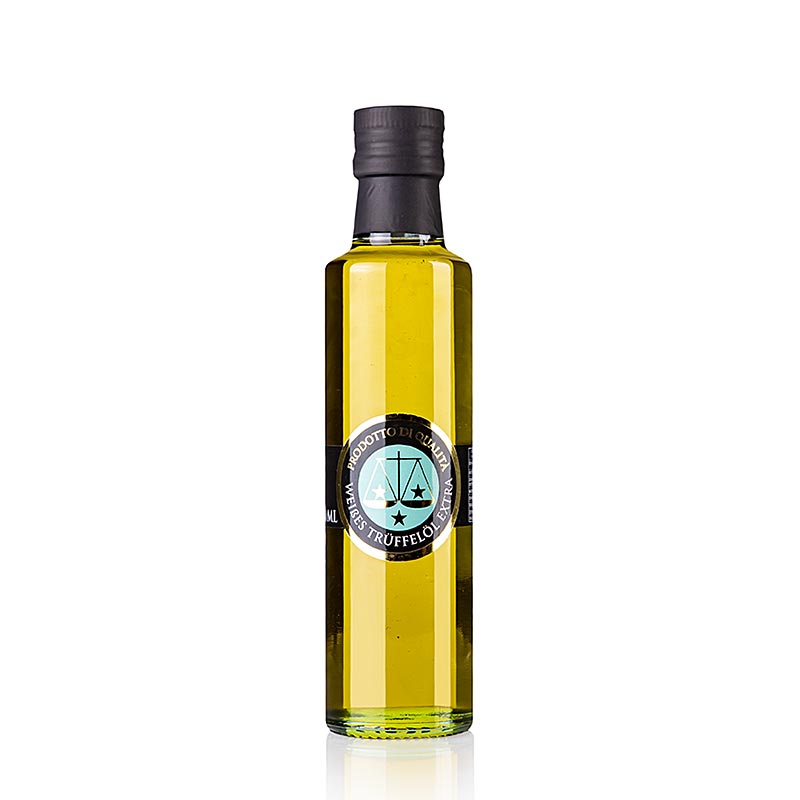 Olio extra vergine di oliva aromatizzato al tartufo bianco (olio al tartufo), La Bilancia - 250 ml - Bottiglia