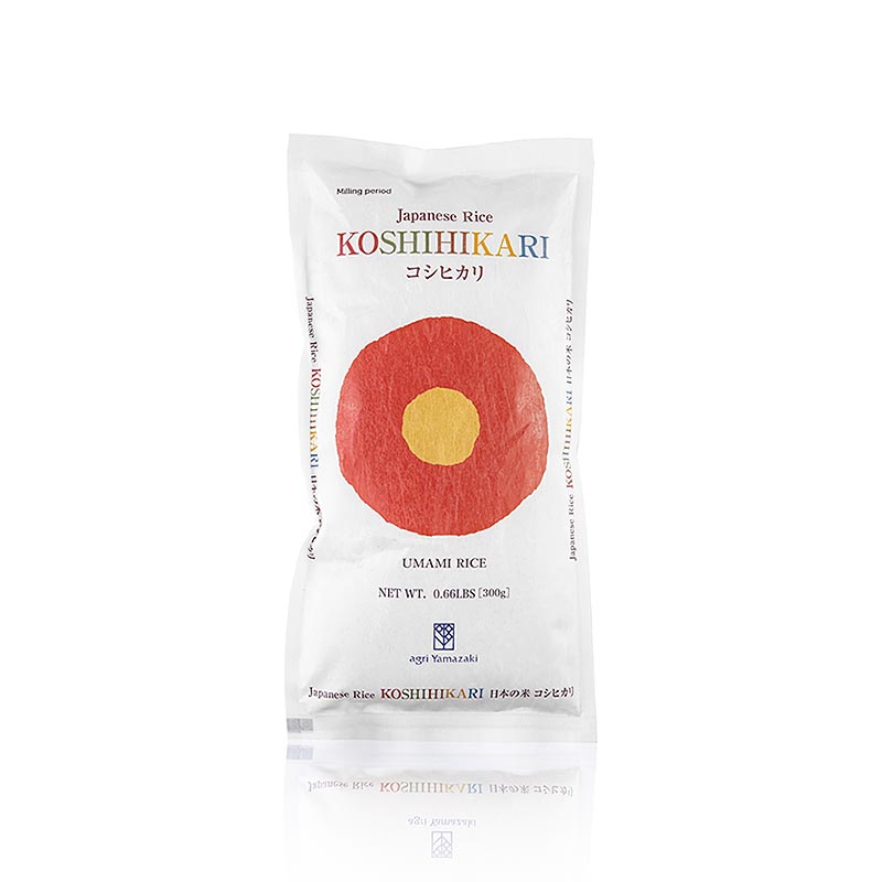 Koshihikari Umami Rice, Short Grain Sushi Rice, Agri Yamazaki - 300 g - bag