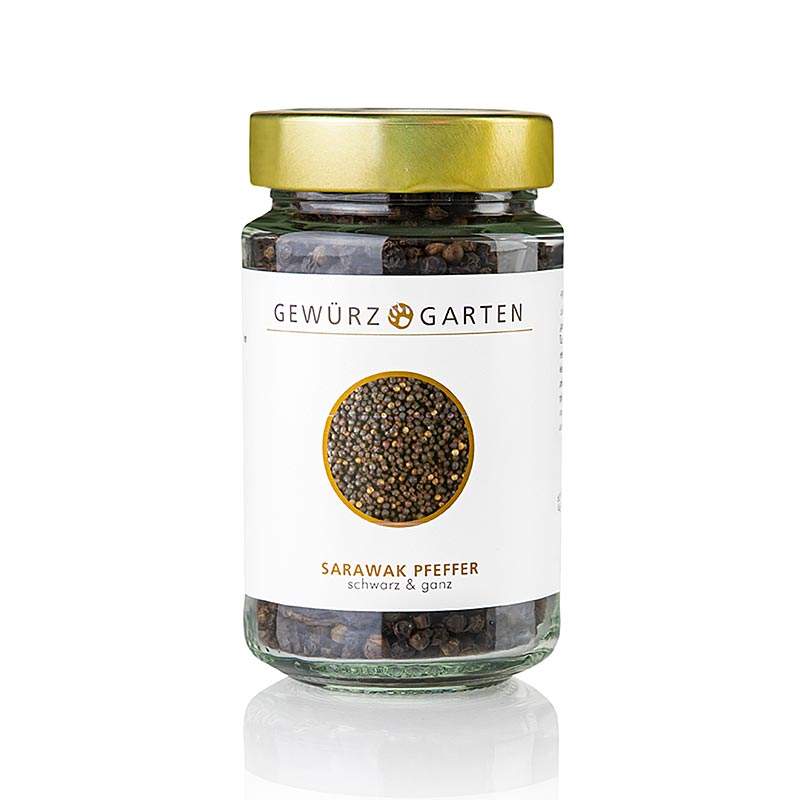 Spice Garden Sarawak pepper, black, whole - 130 g - Glass