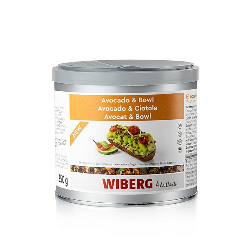 Avocat Wiberg et bol, melange d`assaisonnements - 350g - Boite a aromes