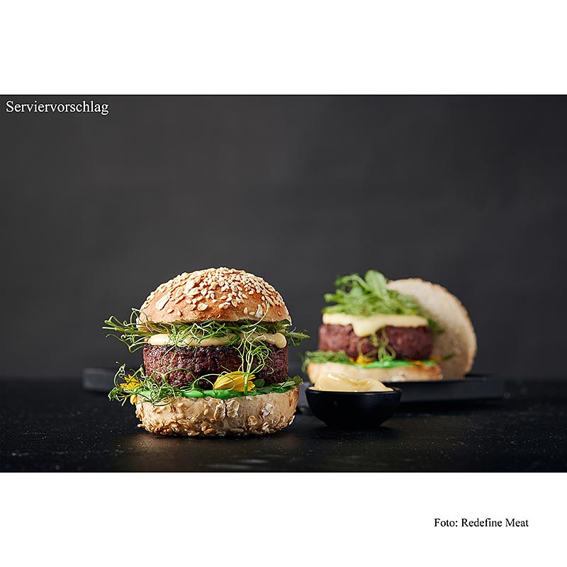 Herdefinieer Burger, vegan burgerpasteitjes - 1,12kg, 8x140g - Pel