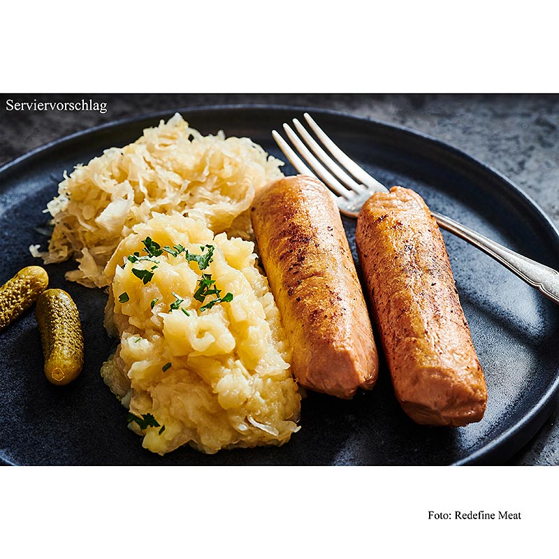 Redefine Bratwurst, 10 vegane Würstchen - 1 kg, 10 Stück - Pe-schale