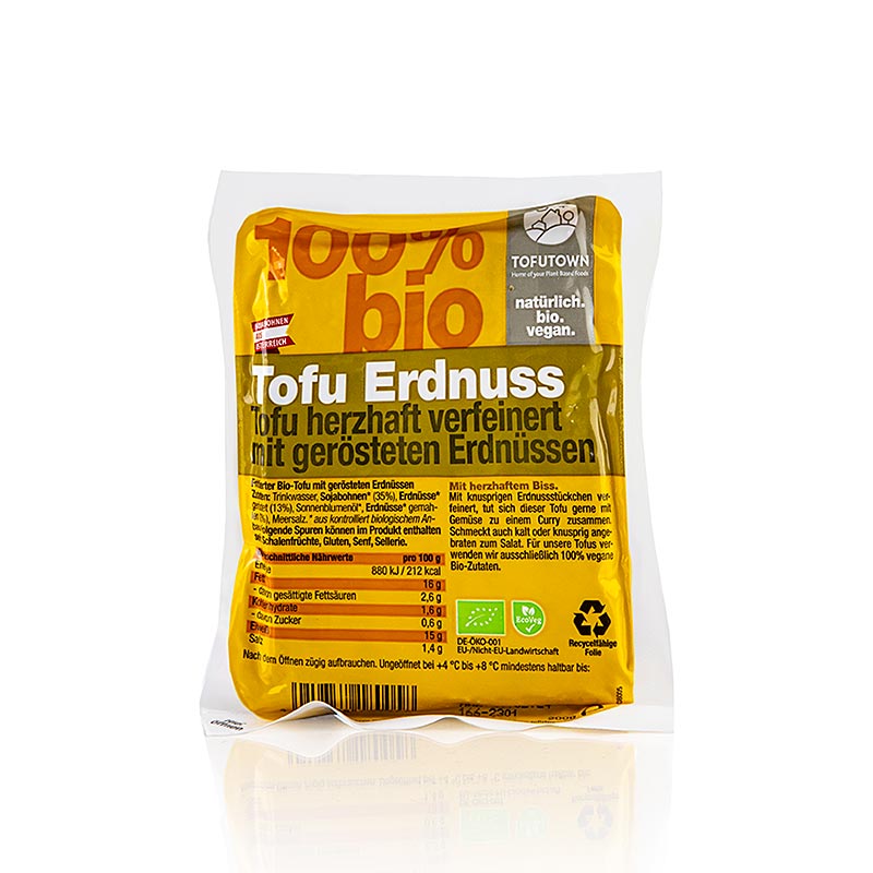 Tofu, solid, peanut, Tofutown, ORGANIC - 200 g - vacuum