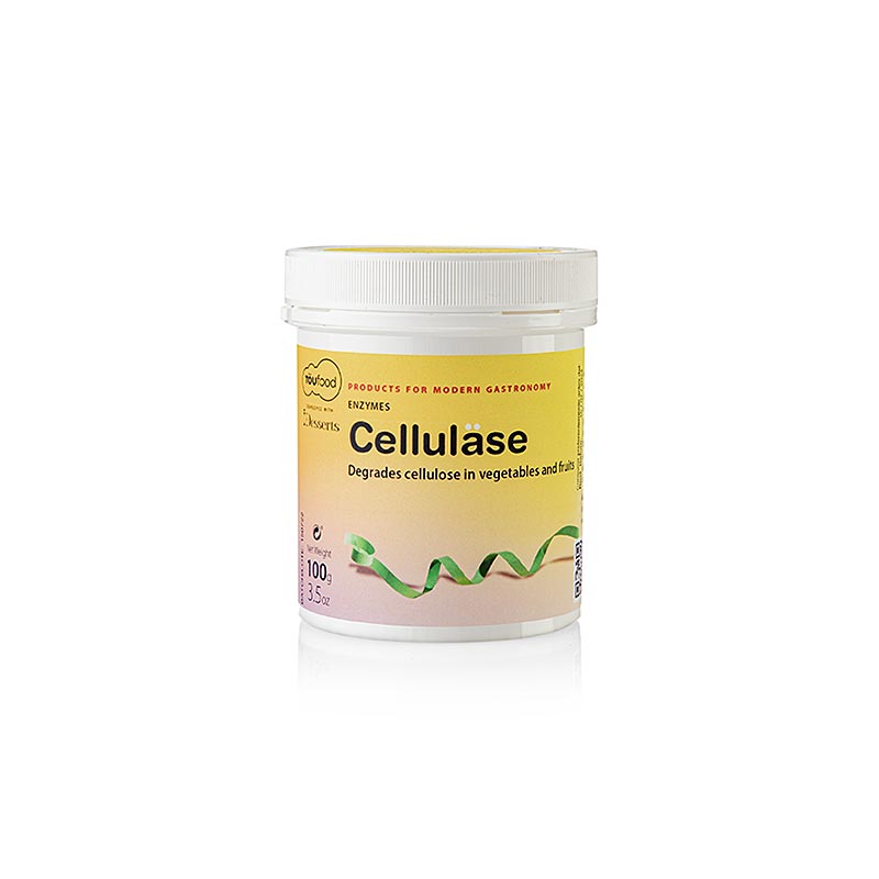 CELLULASE Powder, Zellulose Enzym, TÖUFOOD - 100 g - Pe-dose