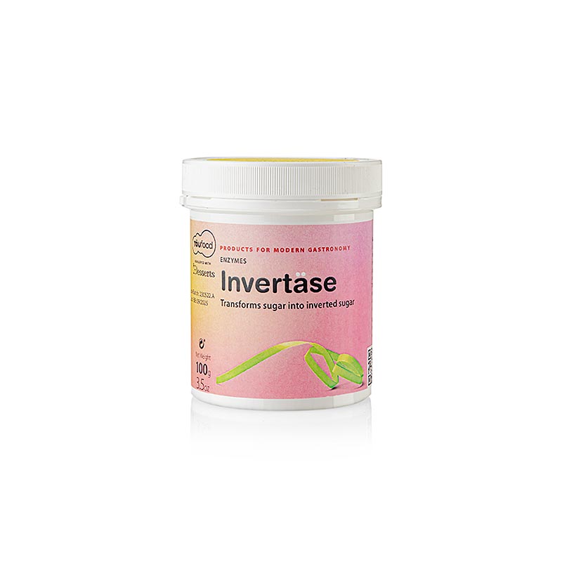 INVERTASE Powder, Invertzucker Enzym, TÖUFOOD - 100 g - Pe-dose