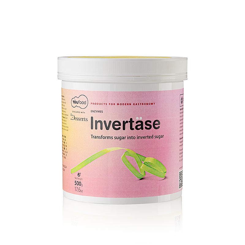 INVERTASE Powder, Invertzucker Enzym, TÖUFOOD - 500 g - Pe-dose