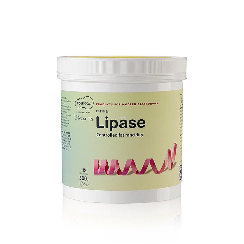 LIPASE Powder, Lipase Enzym, 500g, TÖUFOOD - 500 g - Pe-dose