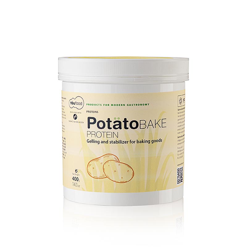 POTATO BAKE PROTEIN, Kartoffel Protein für Gebäck, 400g, TÖUFOOD - 400 g - Pe-dose