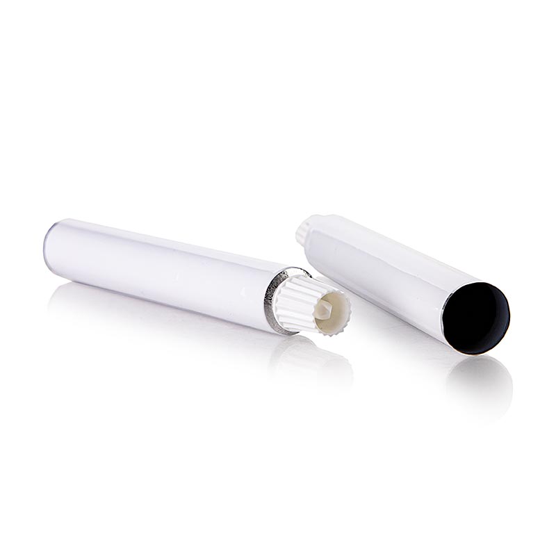 Tube voor vulling, wit, 30ml, leeg, 100% Chef - 10 stuks - tas