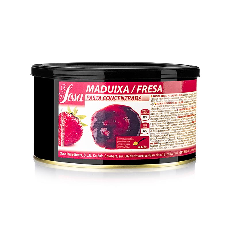 Sosa Strawberry Paste - 1.5 kg - PE can