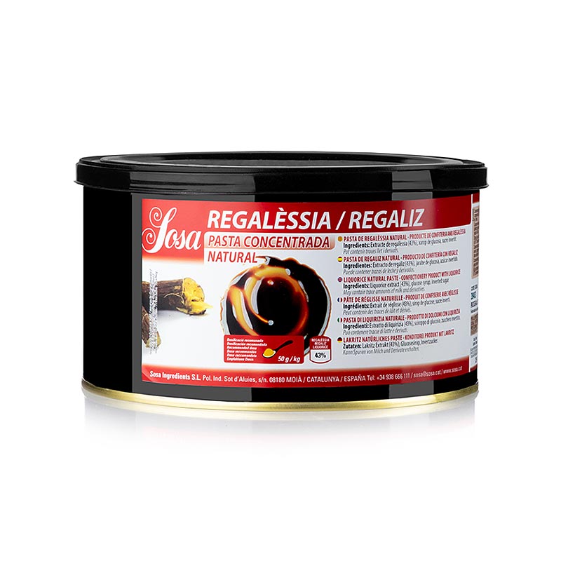 Pasta Sosa - Regaliz Natural (39403) - 1,5 kilos - poder