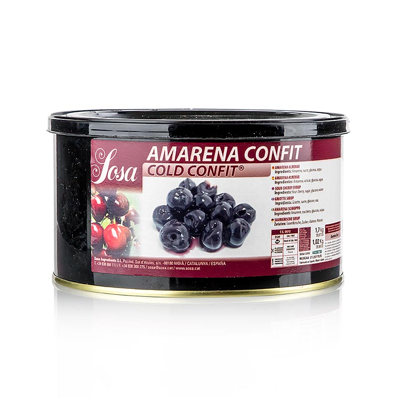 Sosa Cold Confit - Cerejas Amarena inteiras (37206) - 1,7kg - pode