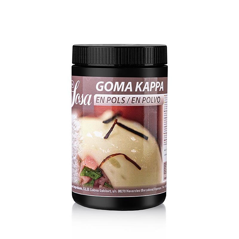 Sosa Goma Kappa Textur, Pulver, für kalte Gelees und Schäume (38690) - 600 g - Pe-dose