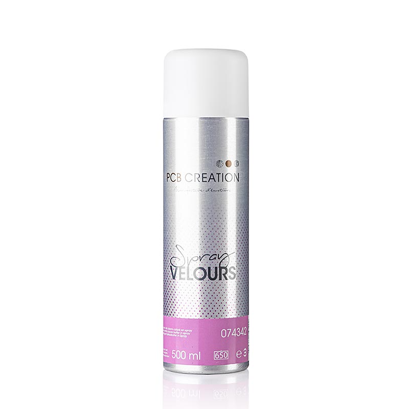 Decorspuit, roze fluweeleffect, met kleurstof, printplaat (74342) - 500 ml - Spuitbus