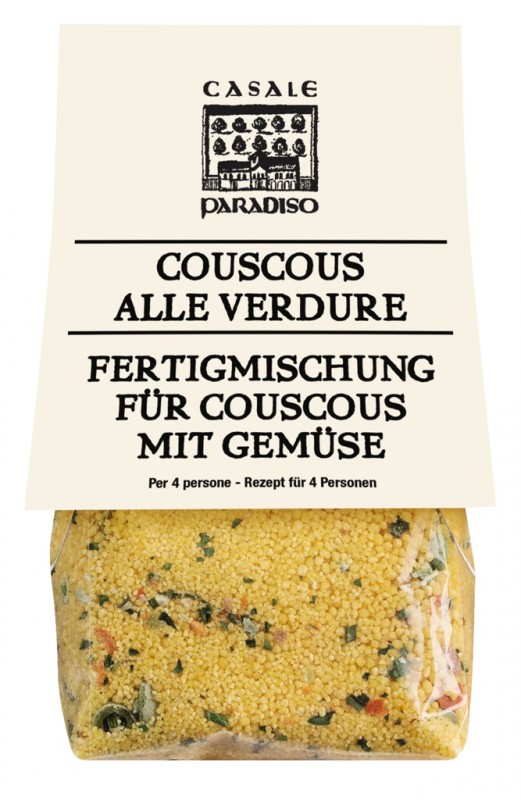 Couscous alle verdure, Mais-Couscous mit Gemüse, Casale Paradiso - 250 g - Beutel