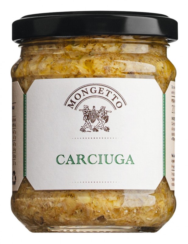 Carciuga, tartinable aux artichauts et anchois, Mongetto - 200g - Verre