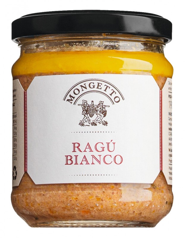 Ragu Bianco, ragu leggero, Mongetto - 190 g - Bicchiere