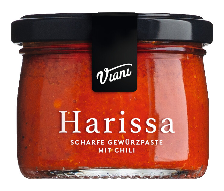 Harissa, Harissa spice paste, Viani - 100 g - Glass