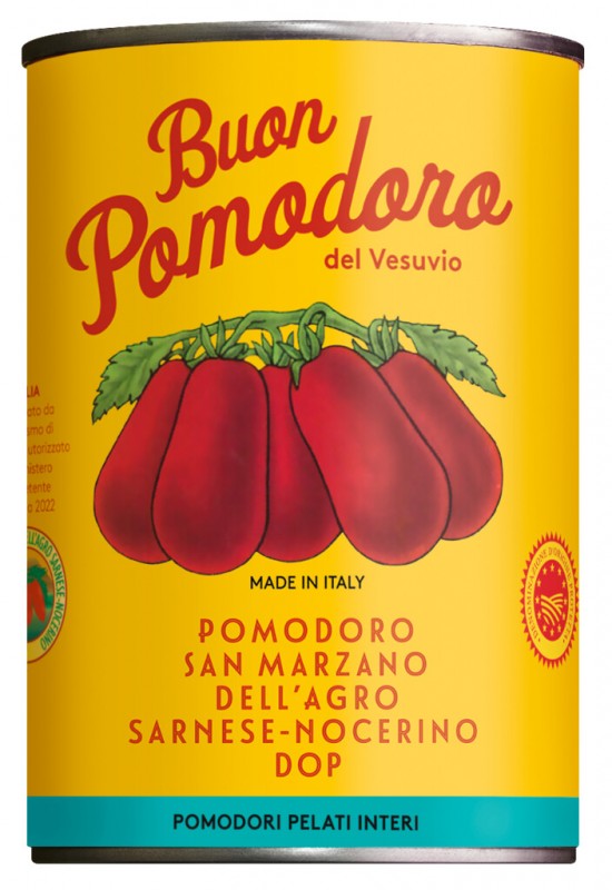 Pomodoro Pelato San Marzano DOP, Pomodoro Pelato San Marzano DOP, Il pomodoro piu buono - 400g - Moc