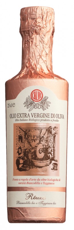 Olio extra virgin Reuza, luomu, extra virgin oliivioljy ruusu, luomu, Calvi - 250 ml - Pullo