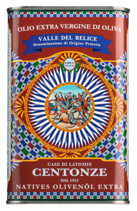 Oli Verge Extra DOP Valle del Belice, oli d`oliva verge extra DOP Valle del Belice, Centonze - 500 ml - pot